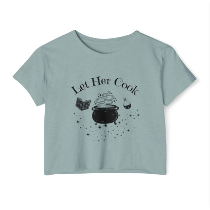 "Let Her Cook" Witchy Crop Top T-Shirt