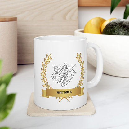 "Whitest Sneakers" Award Mug