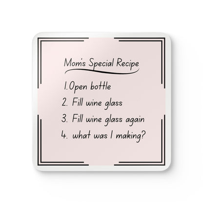"Mom's Special Recipe" 4-piece Coaster Set
