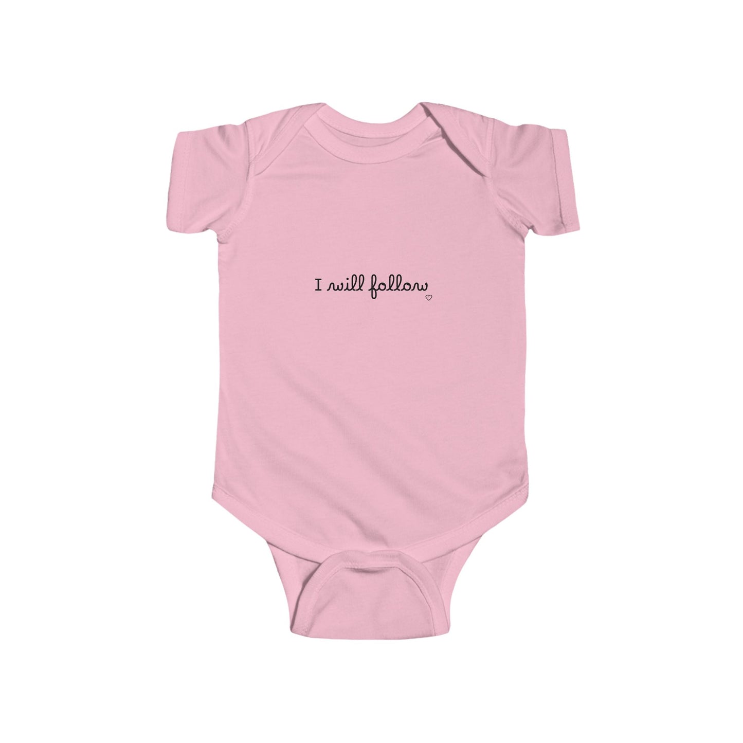 "Where You Lead, I Will Follow" Baby Onesie