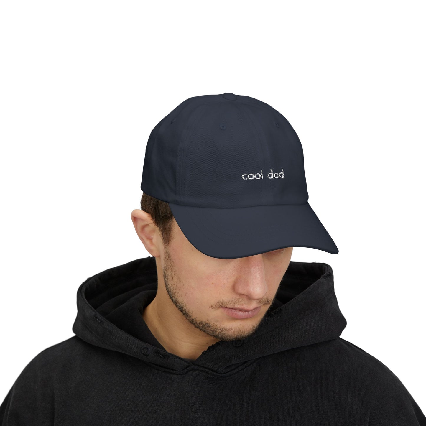 "Cool Dad" Baseball Hat - Black/Green/Navy