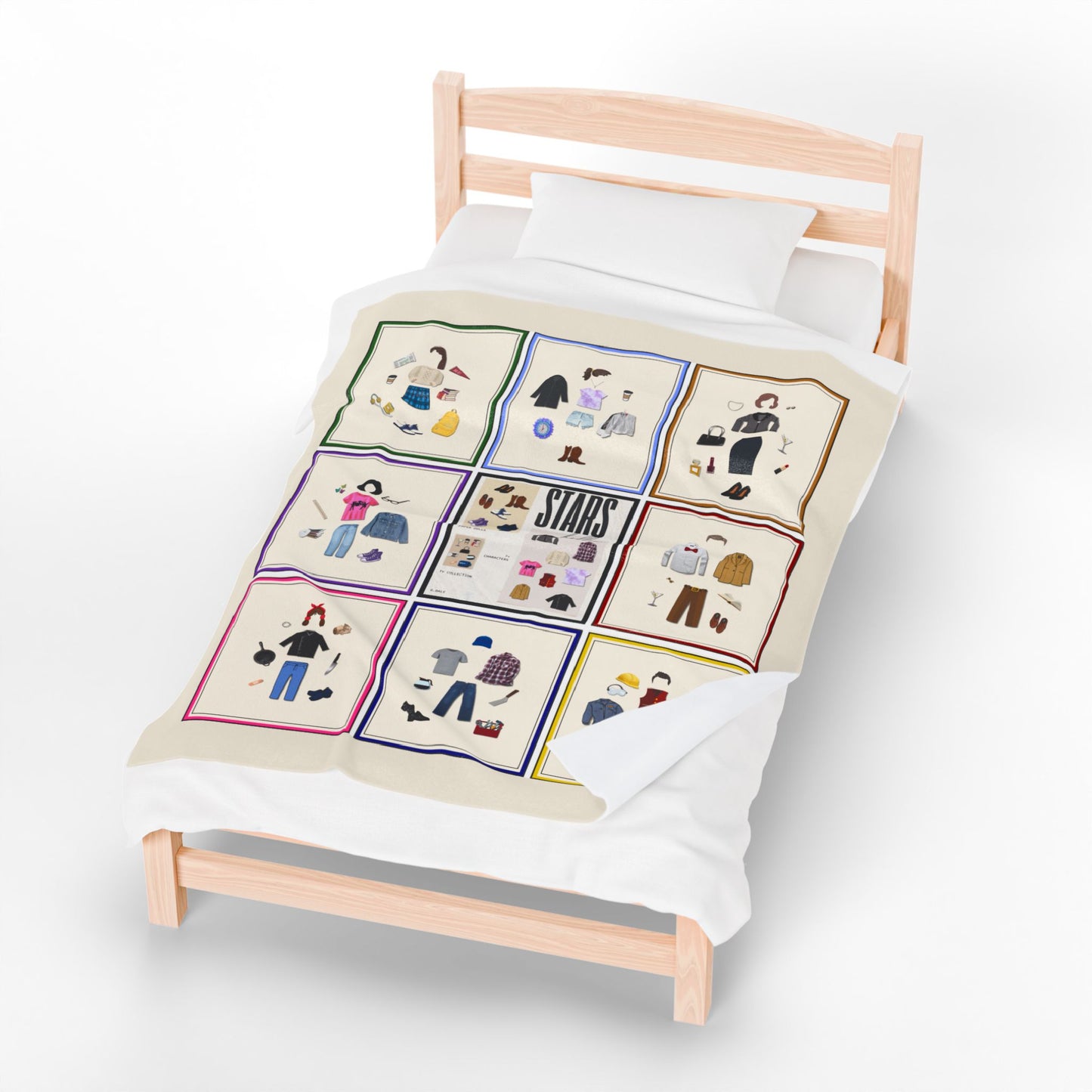 "Paper Dolls of Stars Hollow" Plush Velveteen Blanket