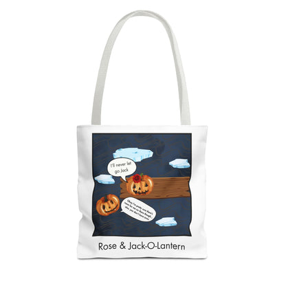 "Rose & Jack-O-Lantern" Halloween Tote Bag