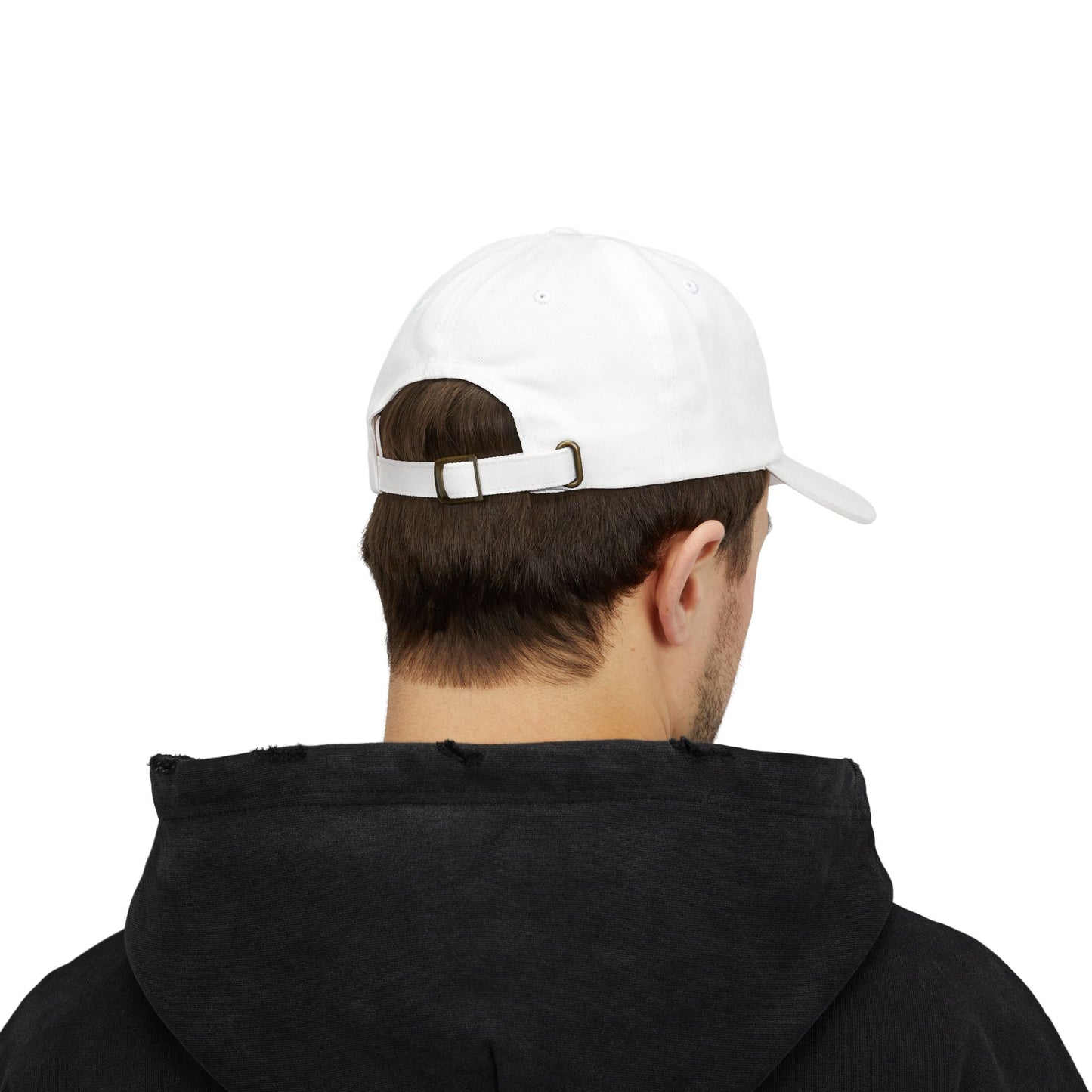 "Dog Dad" Baseball Hat - White/Tan
