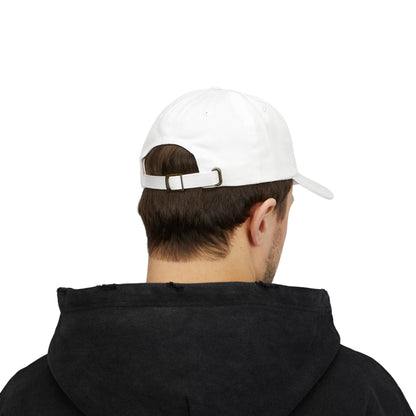 "Dog Dad" Baseball Hat - White/Tan