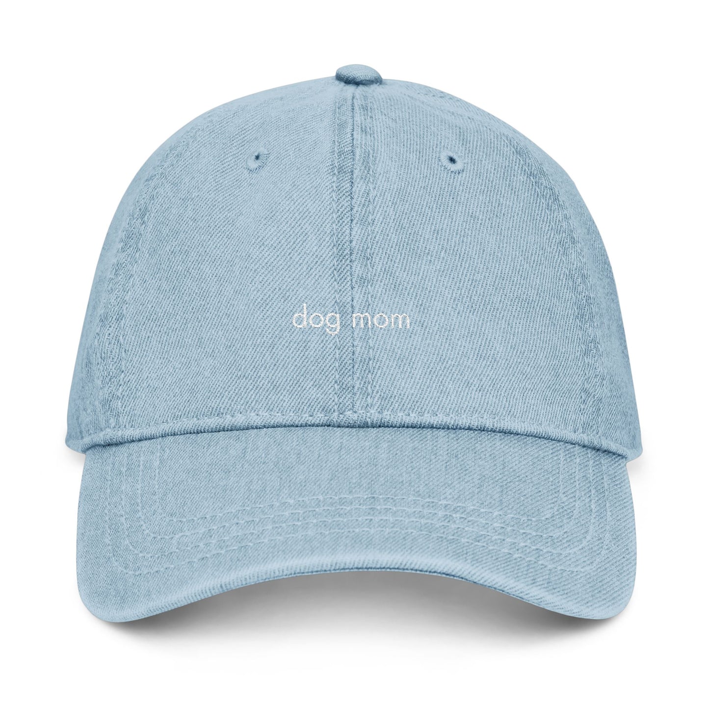 "Dog Mom" Denim Hat