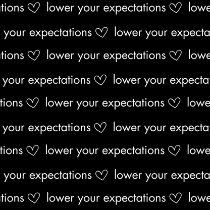 "Lower Your Expectations" Wrapping Paper - Black