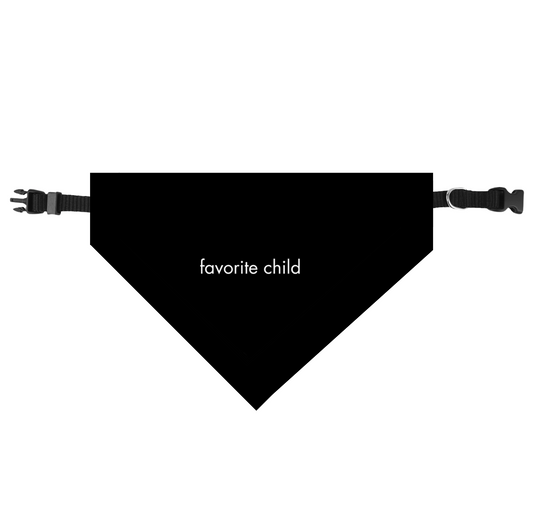 "Favorite Child" Clip-on Pet Bandana