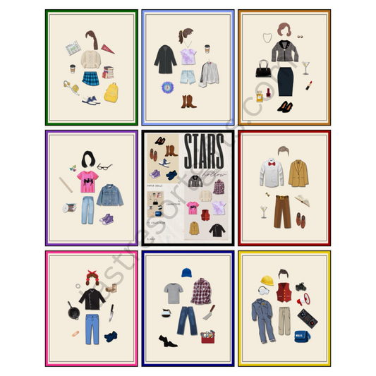 "Paper Dolls of Stars Hollow" Poster - 16" x 20"
