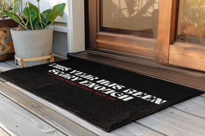 “This Year Has Been Scary Enough” Halloween Doormat