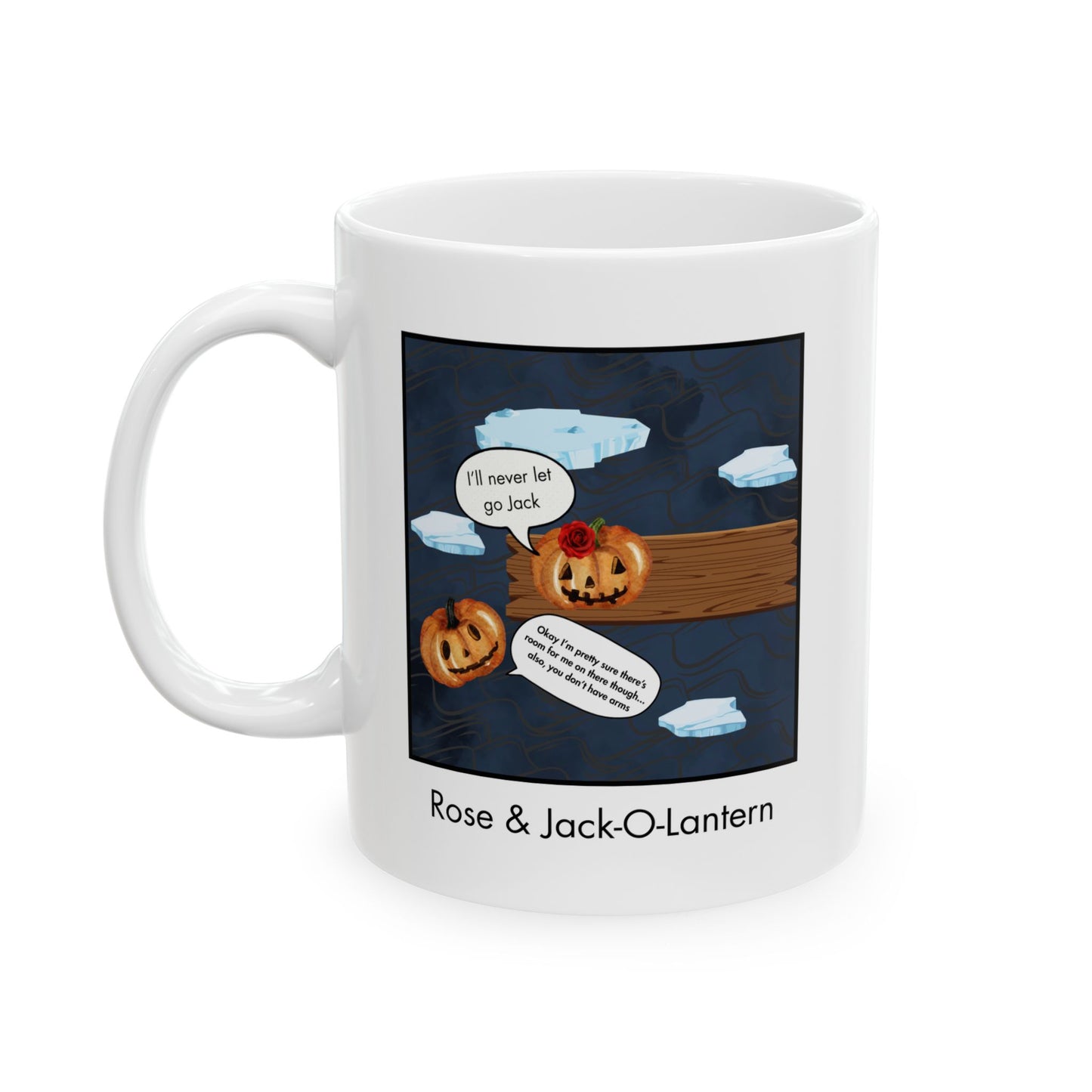 "Rose & Jack-O-Lantern" Halloween Mug