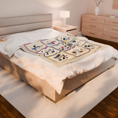 "Paper Dolls of Stars Hollow" Plush Velveteen Blanket