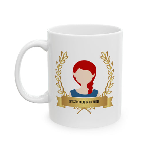 "Cutest Red Head in the Office" Award Mug