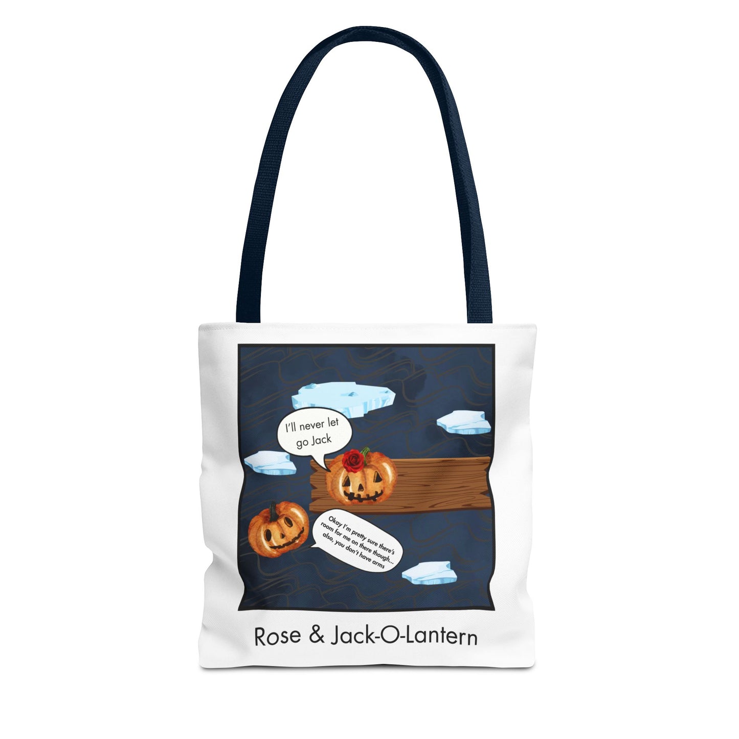 "Rose & Jack-O-Lantern" Halloween Tote Bag