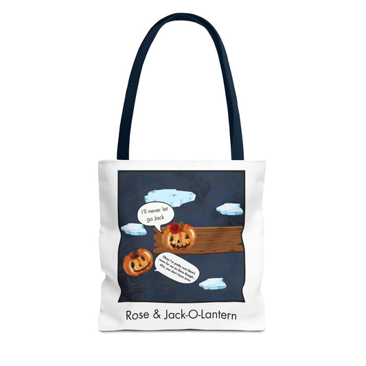 "Rose & Jack-O-Lantern" Halloween Tote Bag