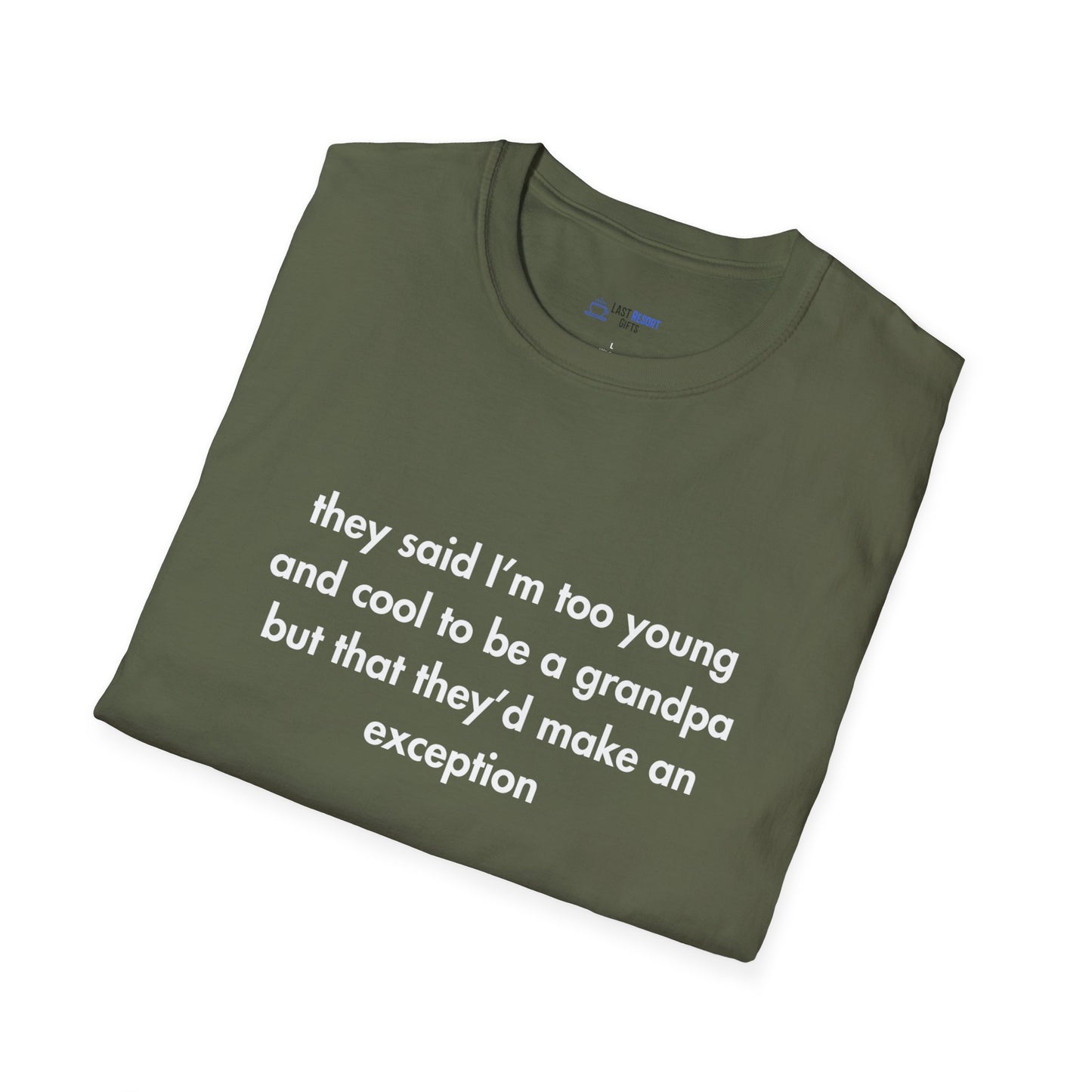 "Too Young & Cool to Be a Grandpa" Men's T-Shirt