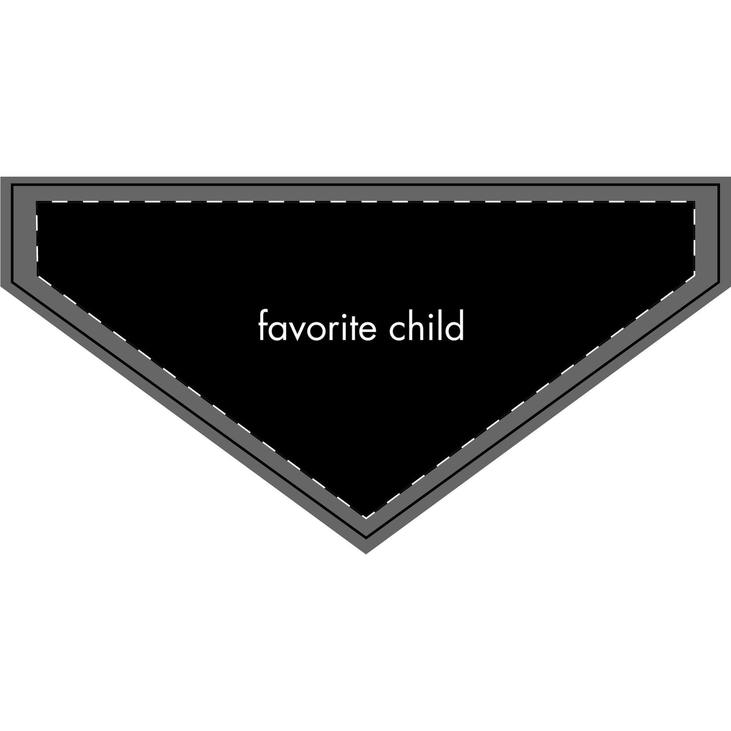 "Favorite Child" Clip-on Pet Bandana